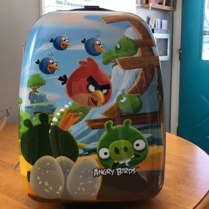 Kids Angry Birds Hard Sided Rolling Luggage